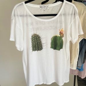 NWOT Wildfox oversized shirt Hands Off My Succulents